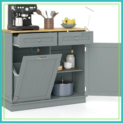 Tilt Out Trash Can Cabinet