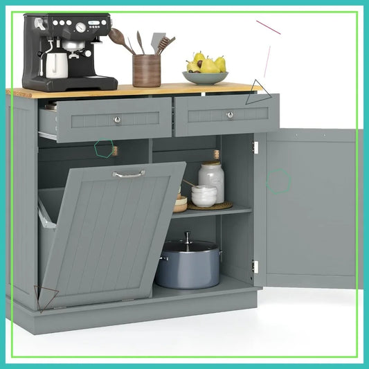 Tilt Out Trash Can Cabinet