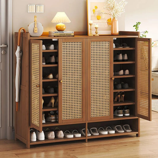 8 Tier Bamboo Shoe Storage
