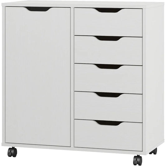 5-Drawer Wooden Storage Cabinet