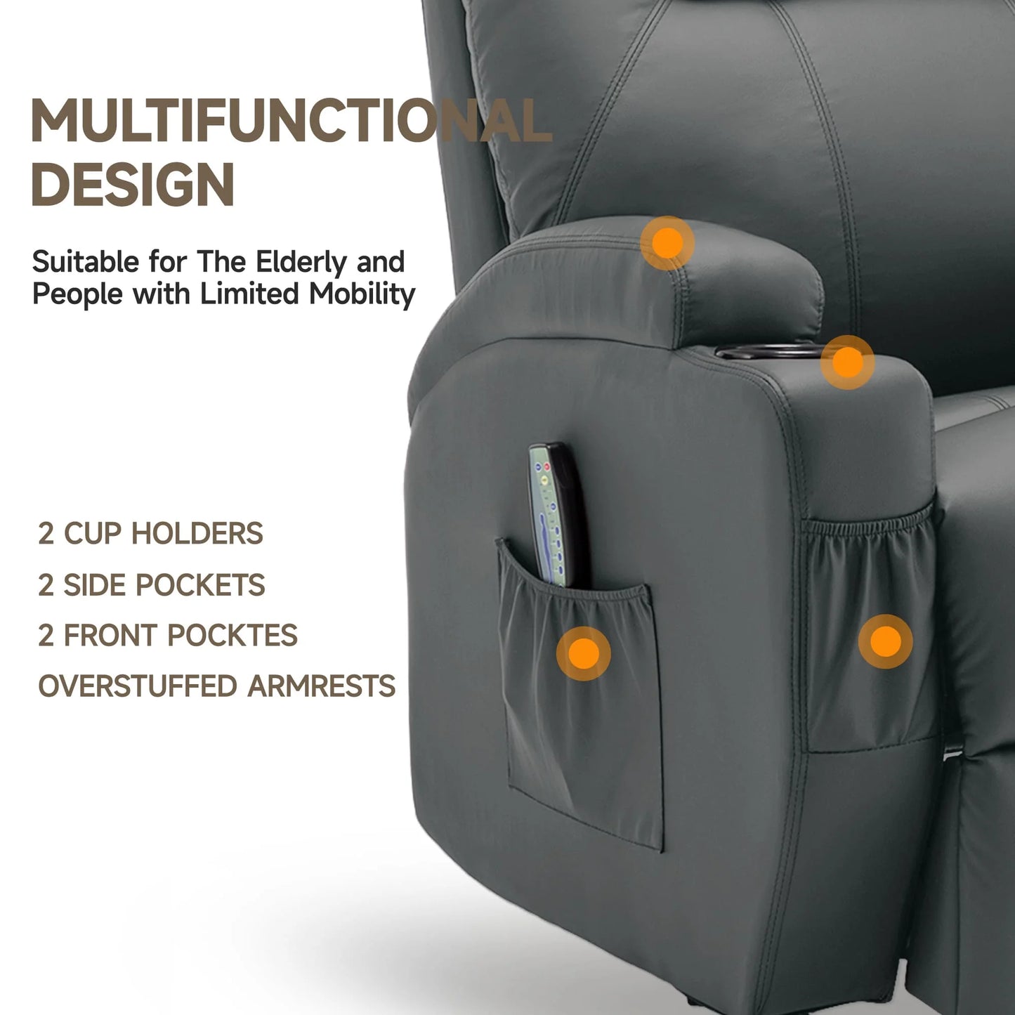 Recliner Chair with Massage
