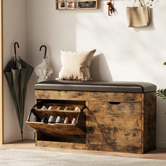 Shoe Storage Bench with Lift Top