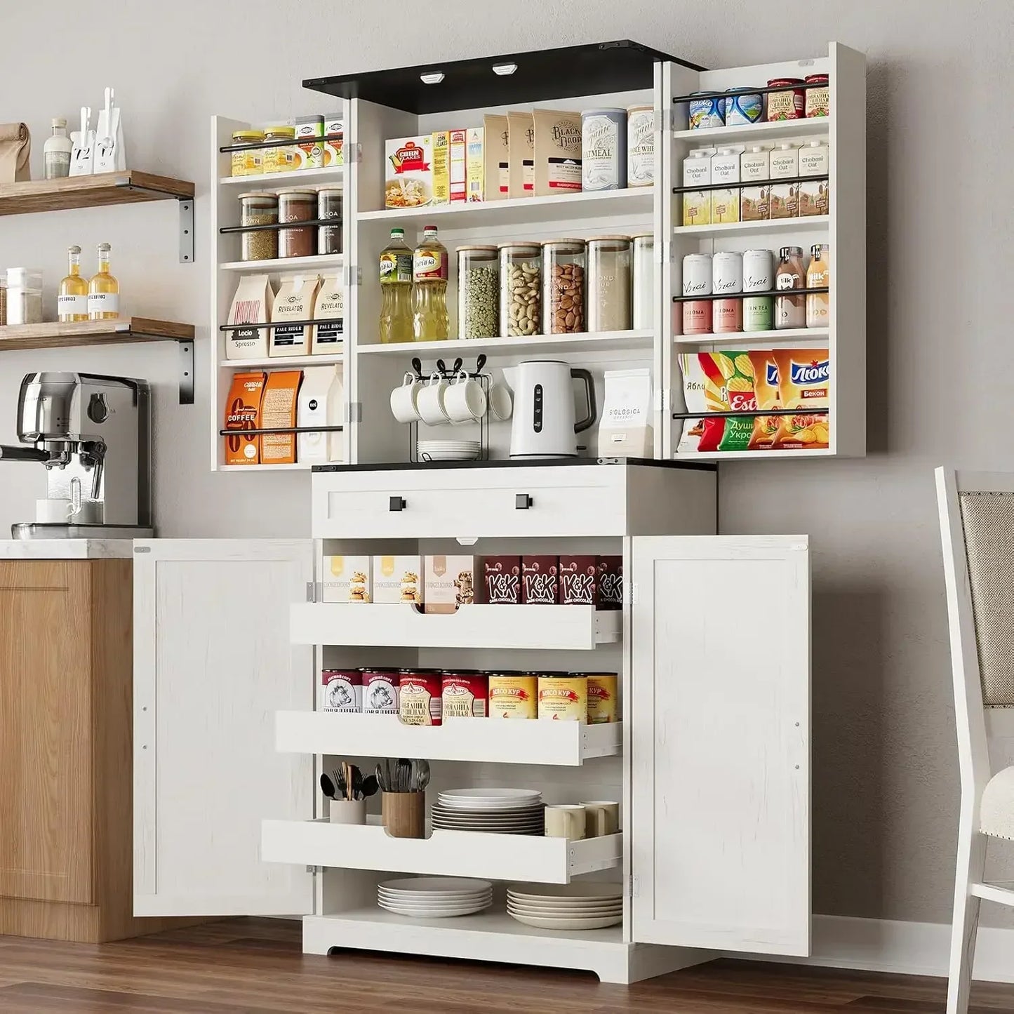 Tall Kitchen Pantry Cabinet Storage