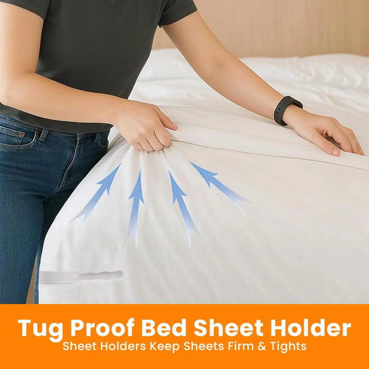 4Pcs Heavy Duty Bedsheet Corner Tightener Clips