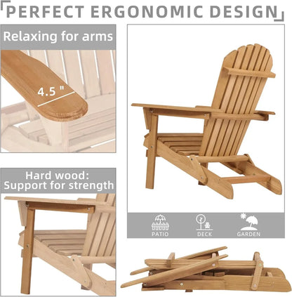 Outdoor Folding Chair Set of 2