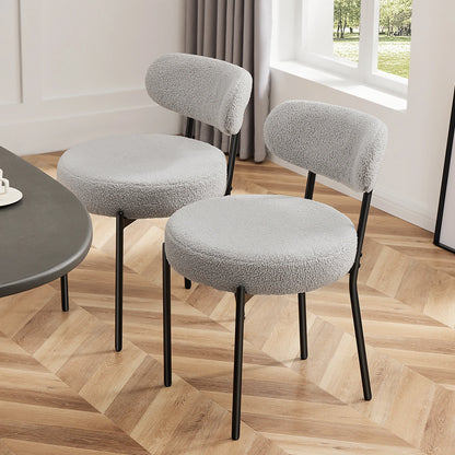 Round Dining Chairs Set of 2
