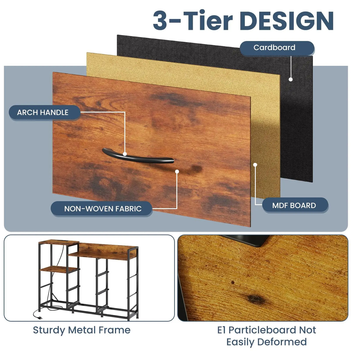 Cabinet With 8 Fabric Drawers