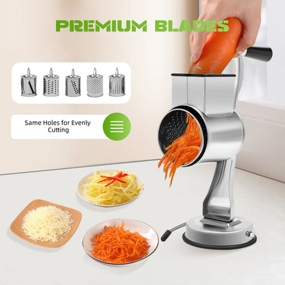 Rotary Grater W/5 Blades