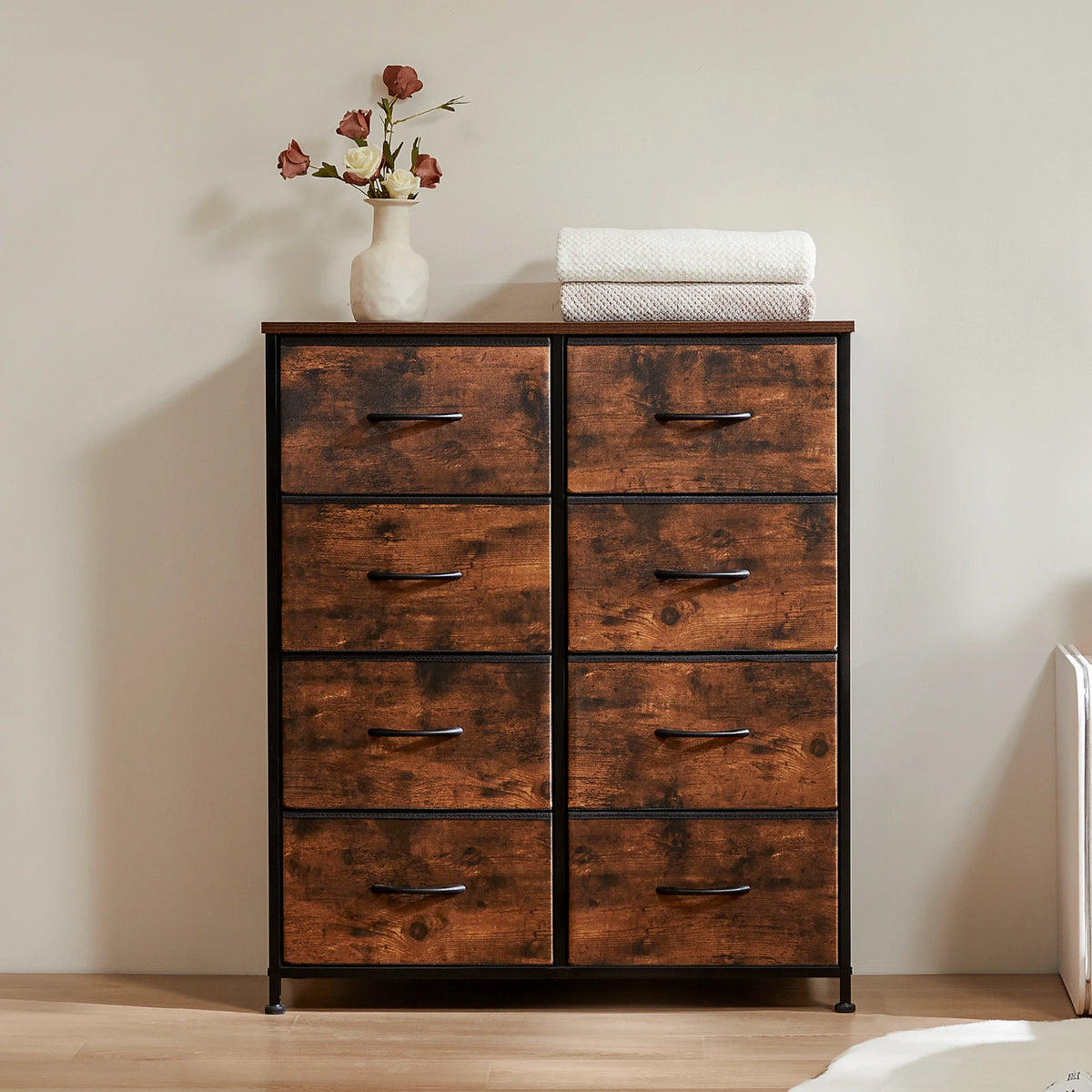 Fabric 8 Drawers