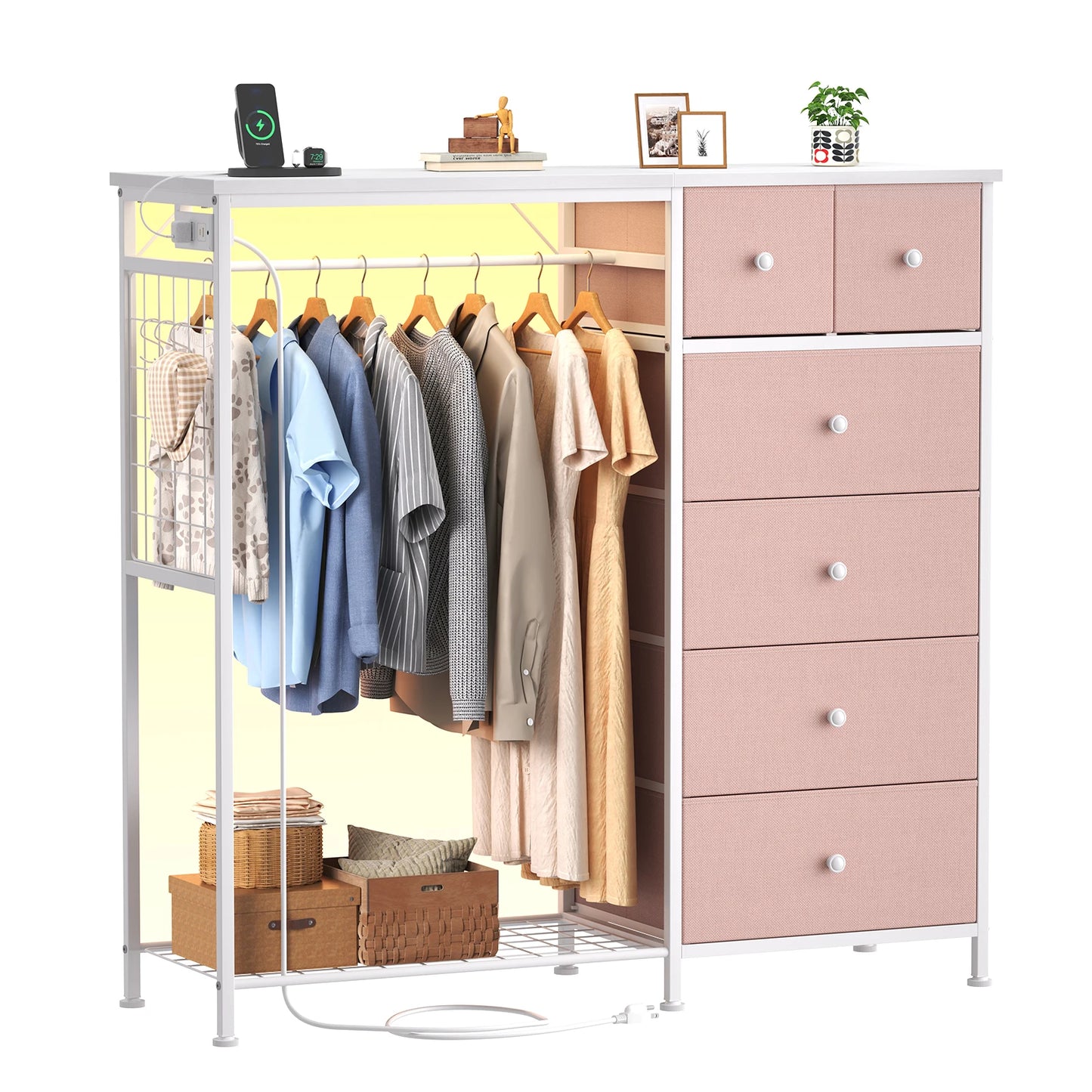 6 Drawer Fabric Dresser