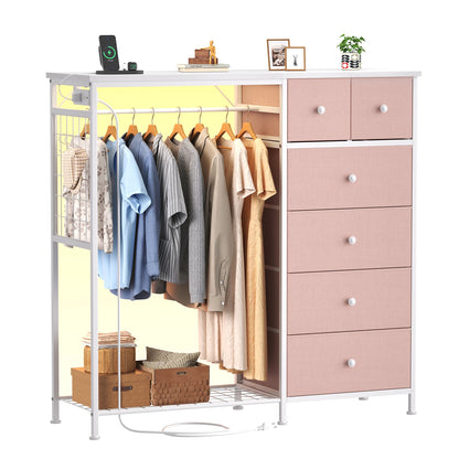 6 Drawer Fabric Dresser