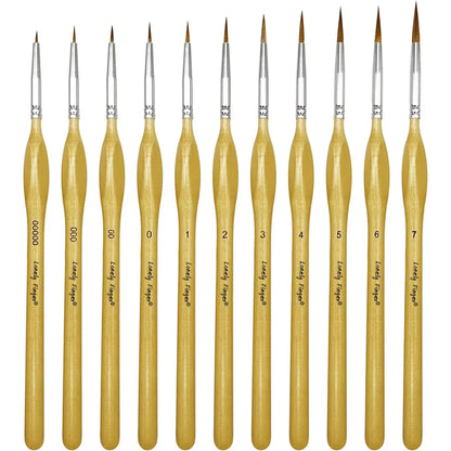10/11/20/22Pcs Fine Detail Paint Brush