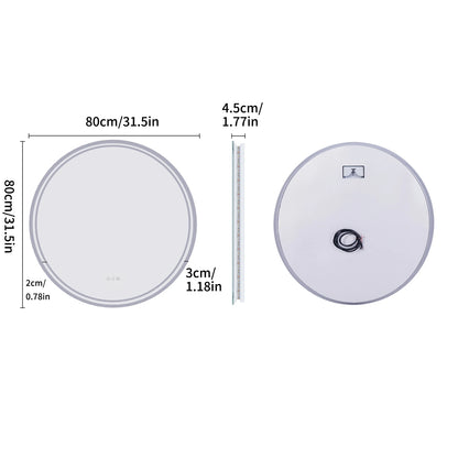 Intelligent Illuminate Round Mirror