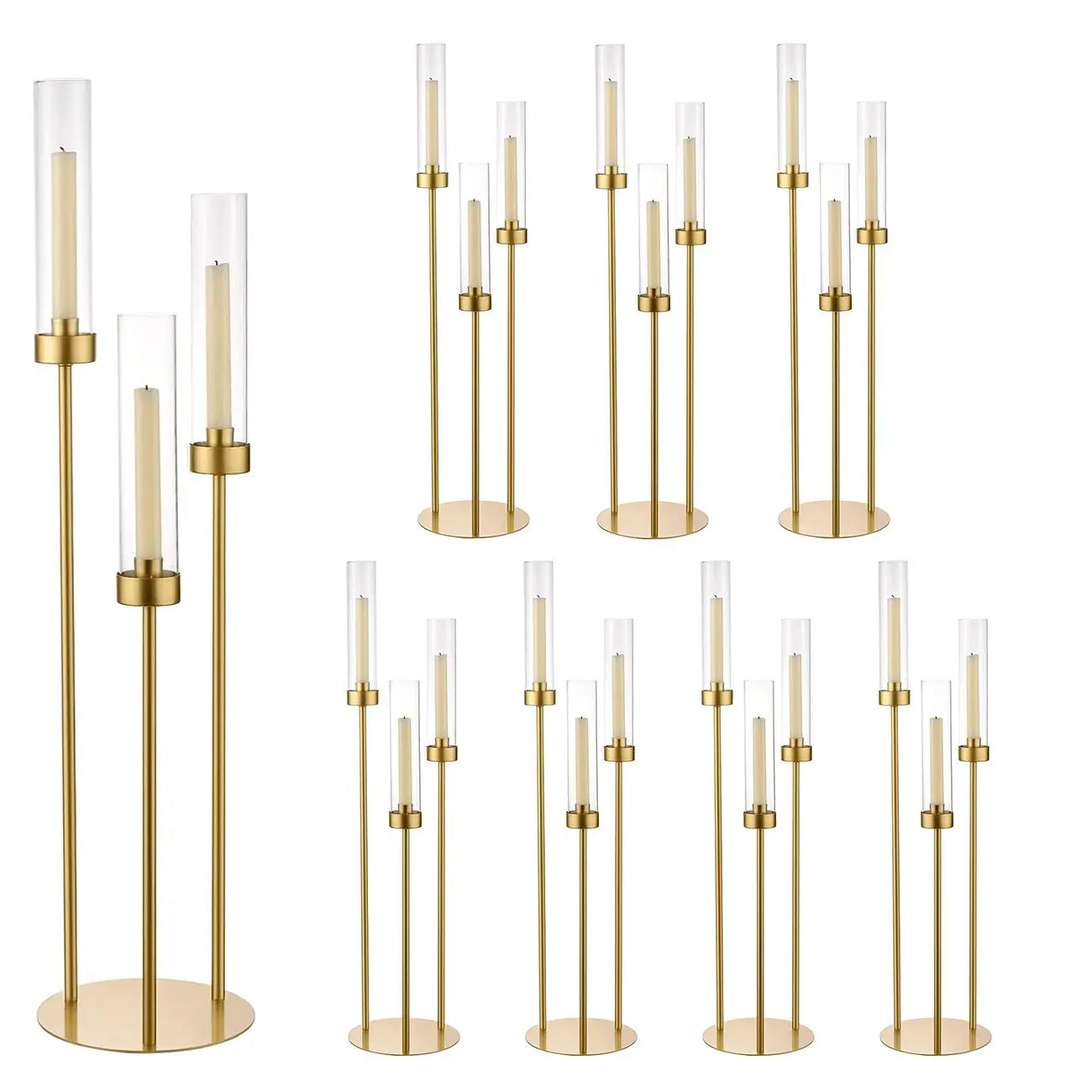 2/4/6/8/10pcs Gold Candelabra