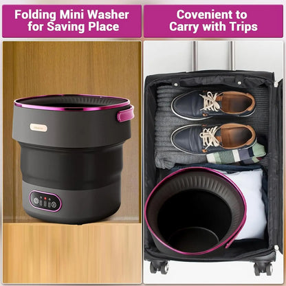 Collapsible Mini Washing Machine and Spin Dryer