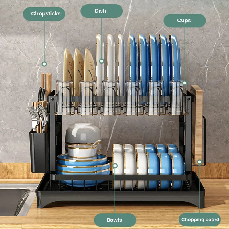 Space Saving Double Tier Drying Rack