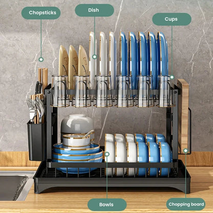 Space Saving Double Tier Drying Rack