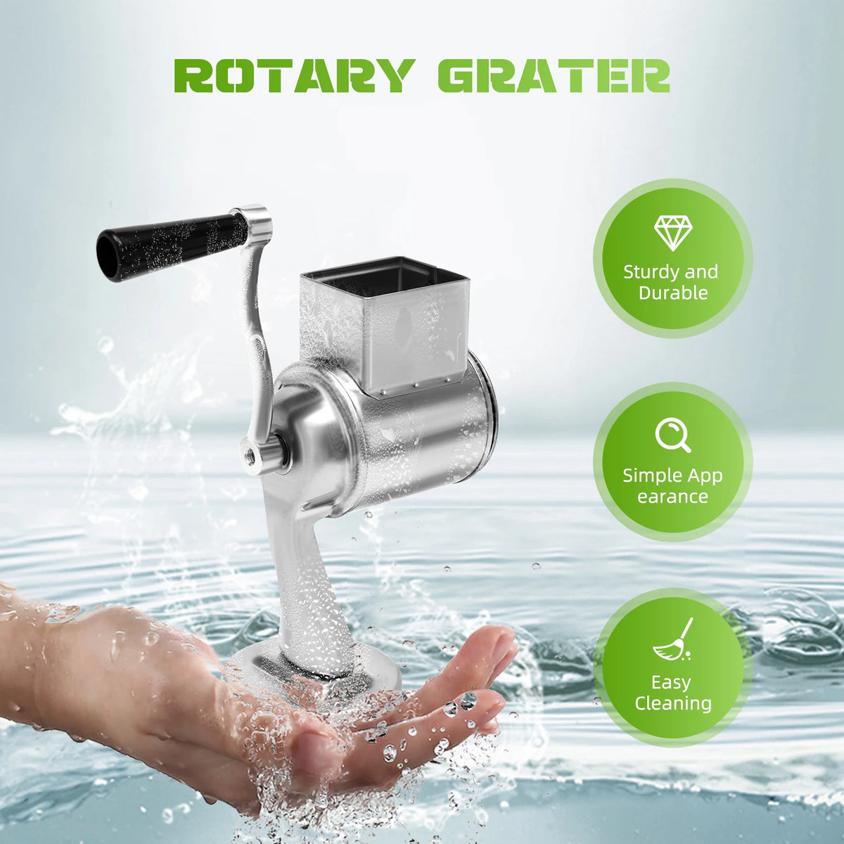 Rotary Grater W/5 Blades