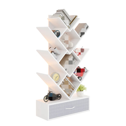 Tree Bookshelf with LED Lights