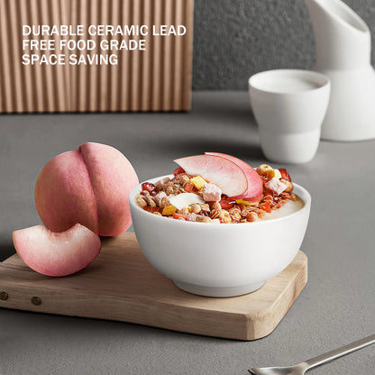 10 Ounce Porcelain Bowls Set 8 Pack