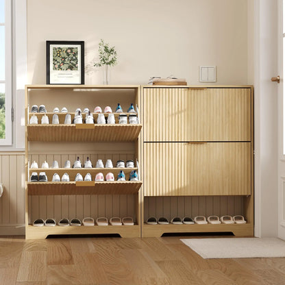 Narrow Shoe Storage Cabinet