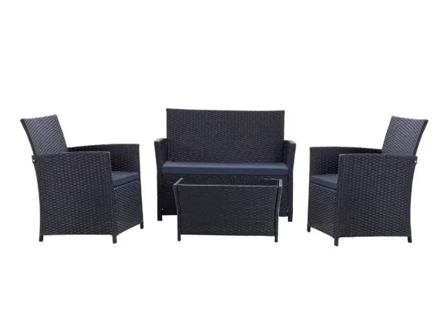 Patio Furniture Set with Cushions, Chairs