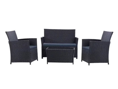 Patio Furniture Set with Cushions, Chairs