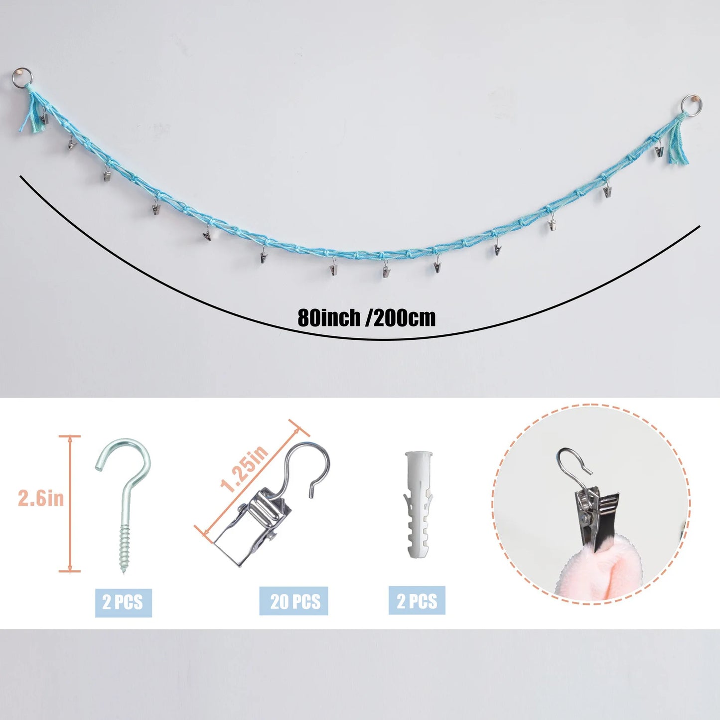 Cotton plush animal storage rope