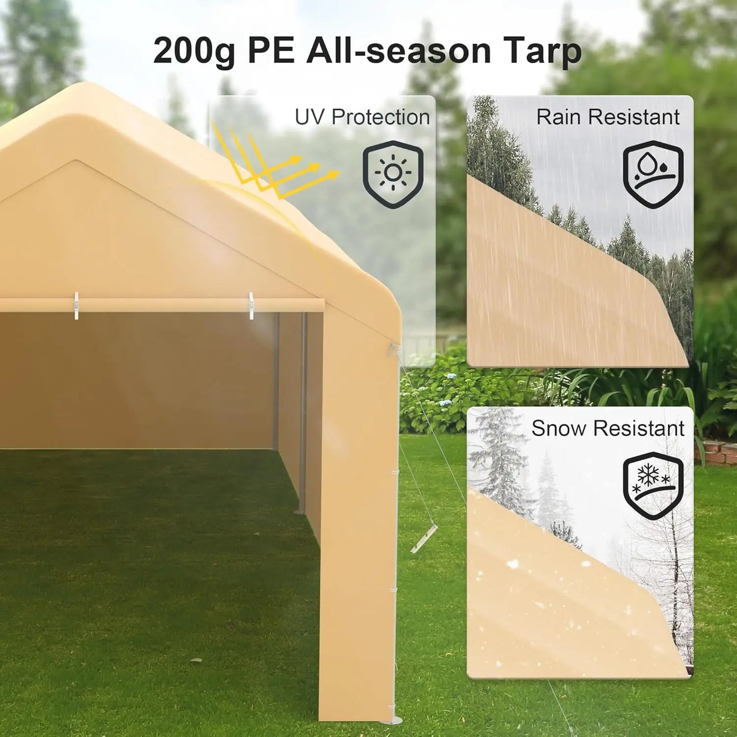 Carport 10'x20' Heavy Duty Canopy
