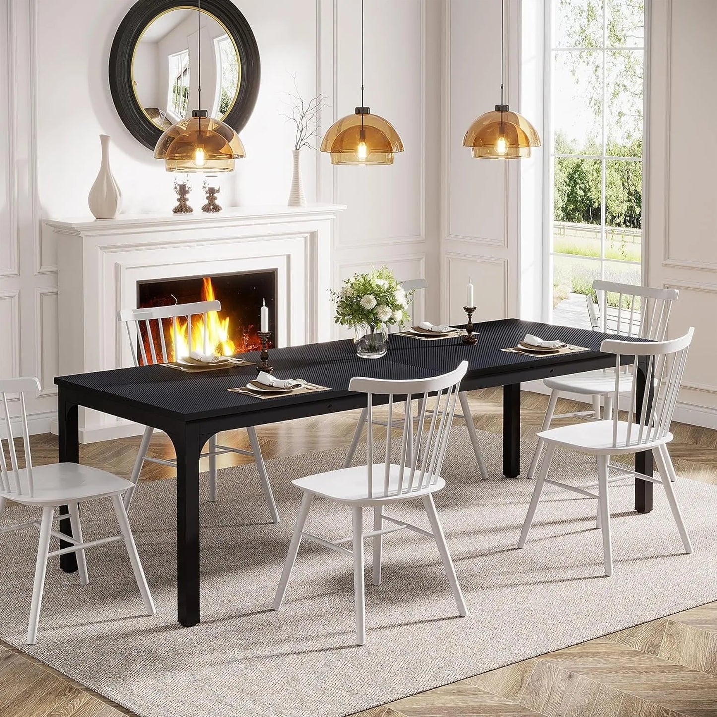 78.7 Inches Long Dining Table for 6-8 Person