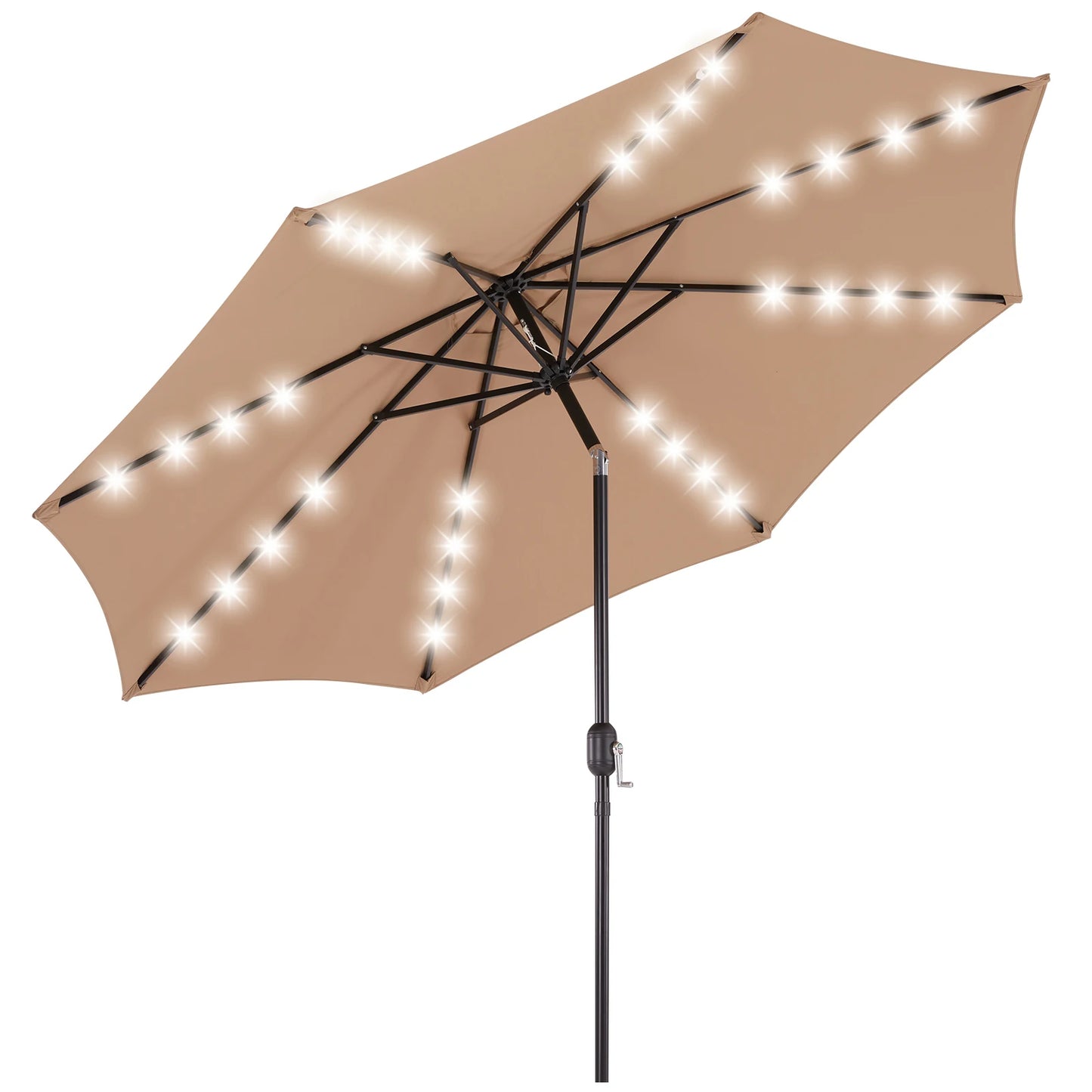 JHK 10FT Solar Patio Umbrella
