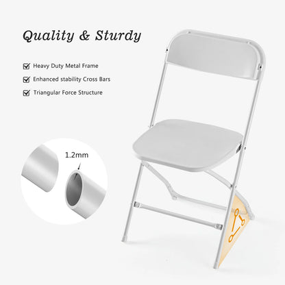 4 Pack Plastic Folding Chair