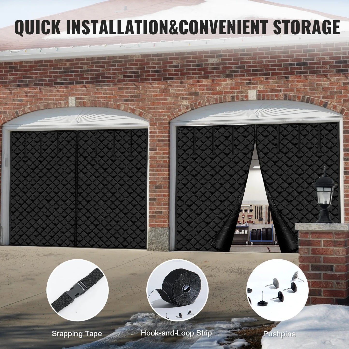 Garage Door Screen for Winter