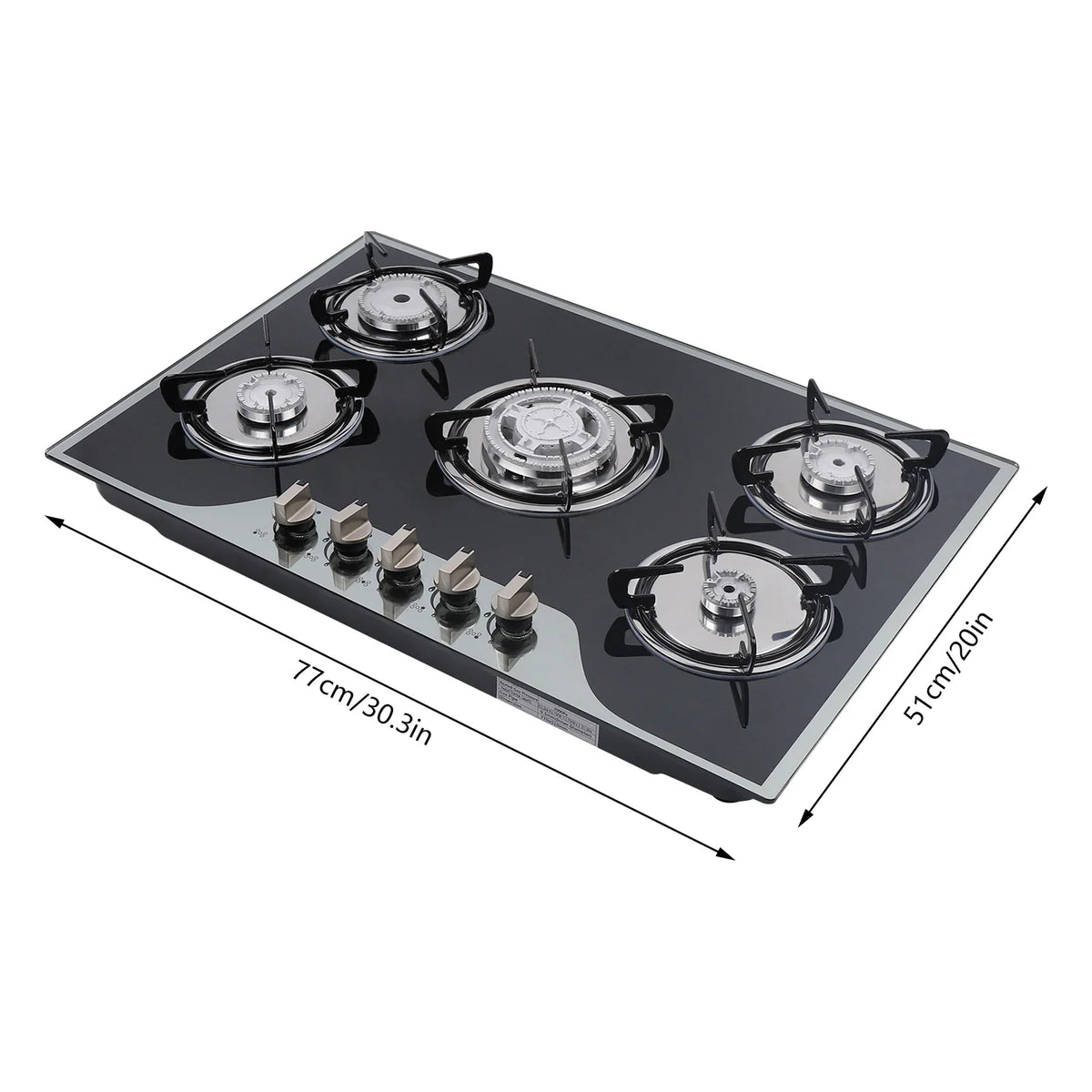 5 Burner Built-In Gas Stove
