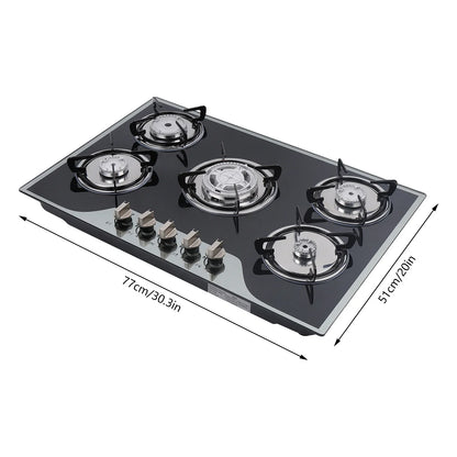 5 Burner Built-In Gas Stove