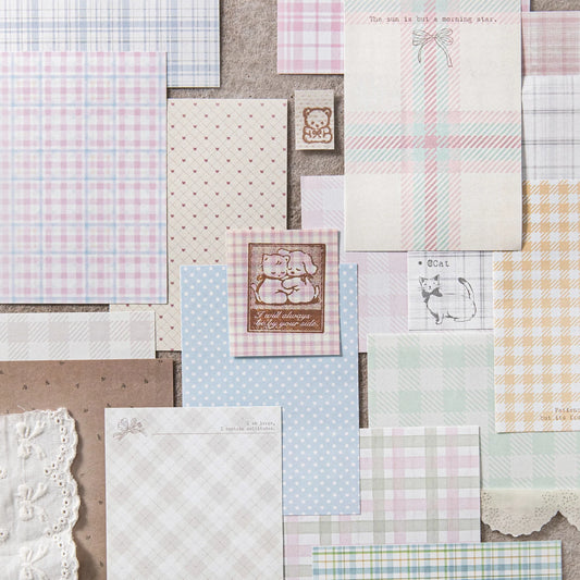 50pcs creative plaid Decor Scrapbook