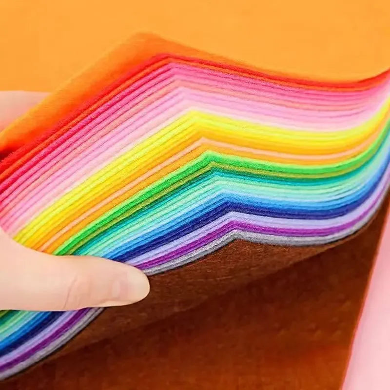 10-40Pcs Assorted Color Felt Fabric Sheets
