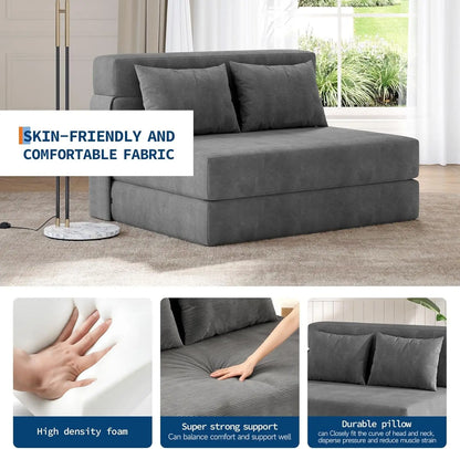 4-in-1 Convertible Folding Sofa Bed