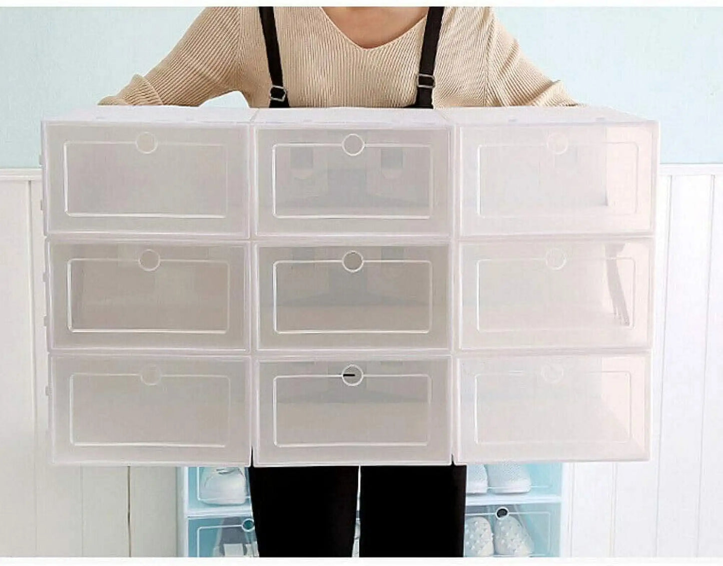20PCS/24PCS Foldable Flip Shoe Boxes Set