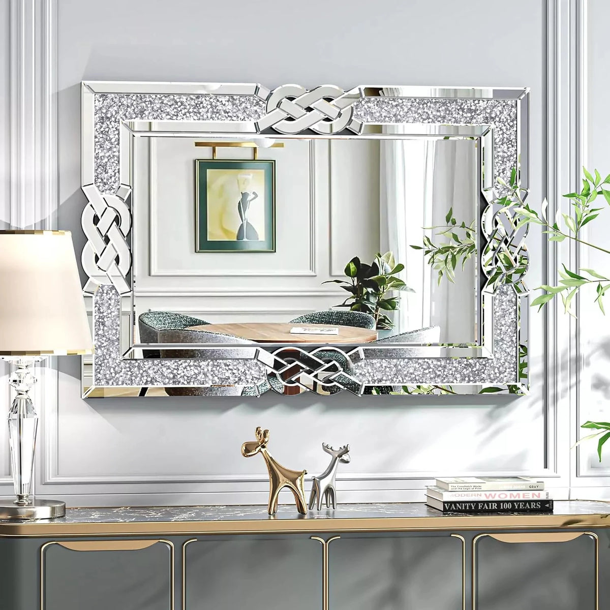 Crushed Diamond Wall Mirror