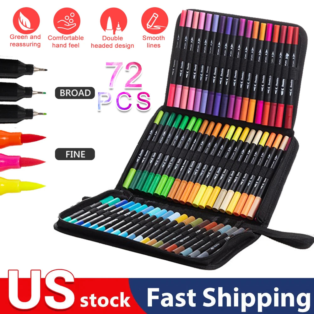 72pcs Color Double Ended
