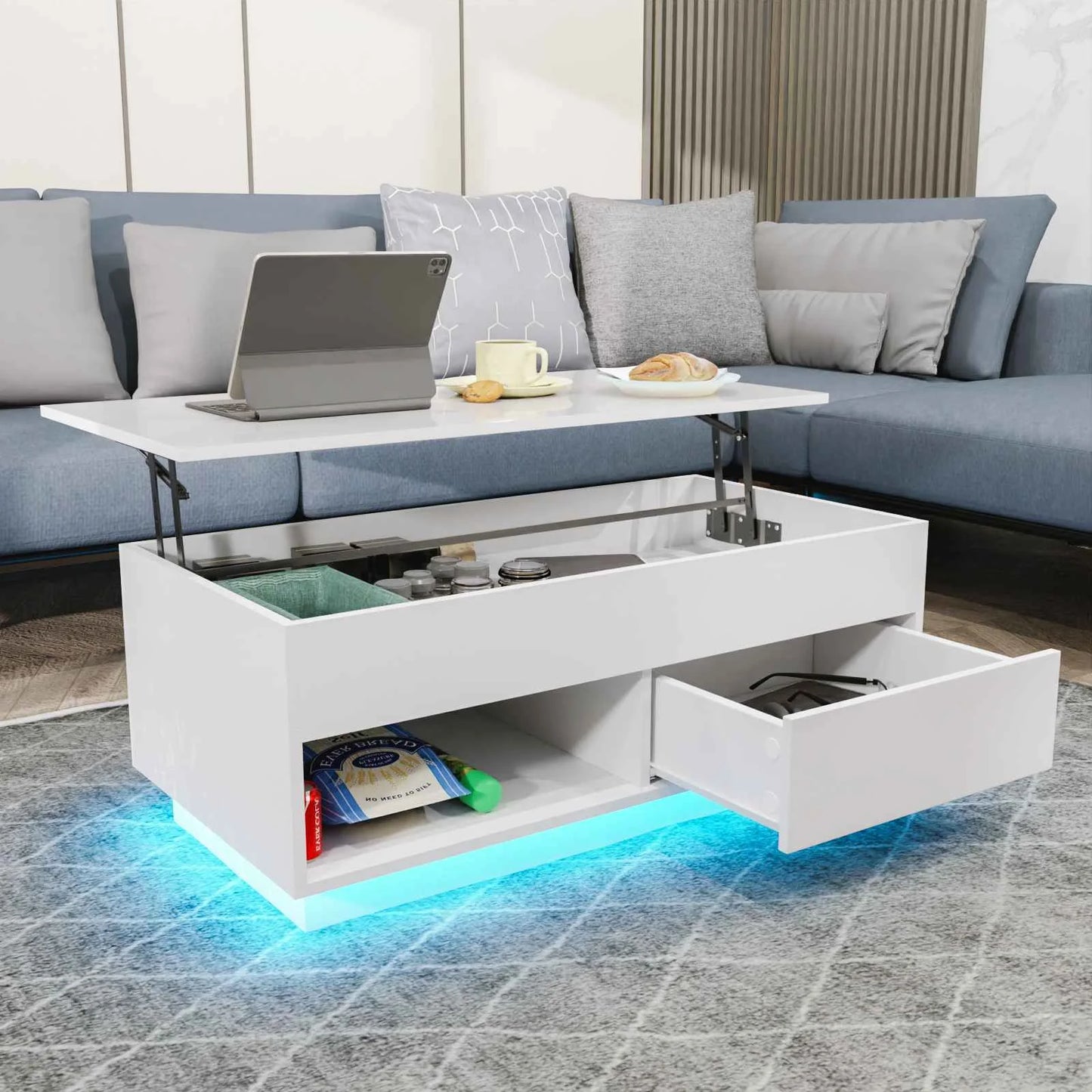 LED Lift Coffee Table