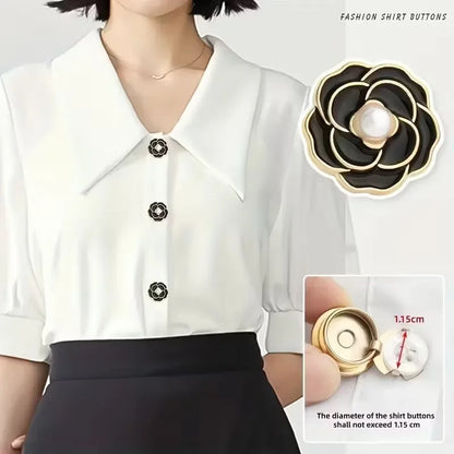Crystal Pearl Button Covers