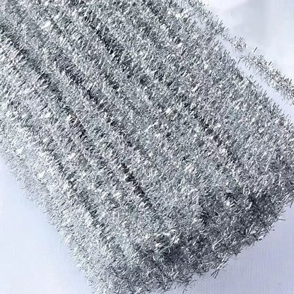 10/50/100 Glitter Chenille Stem Pipe Cleaner