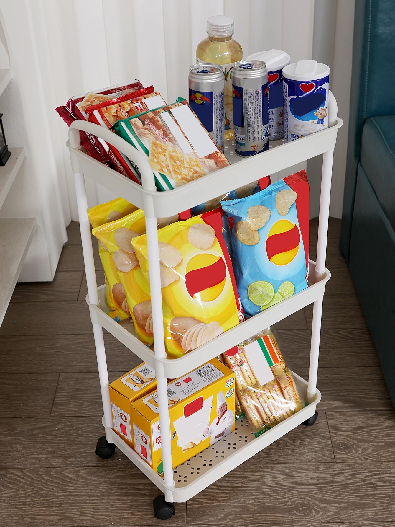 Plastic Rolling Utility Cart