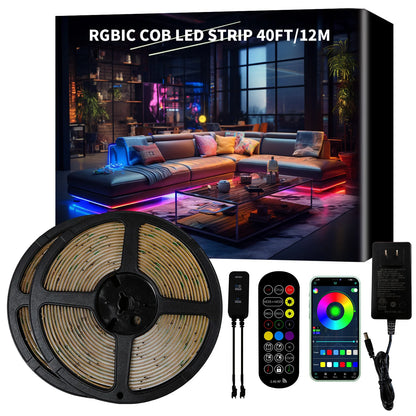 LED Strip Lights COB RGBIC 24V 6M/12M RGB