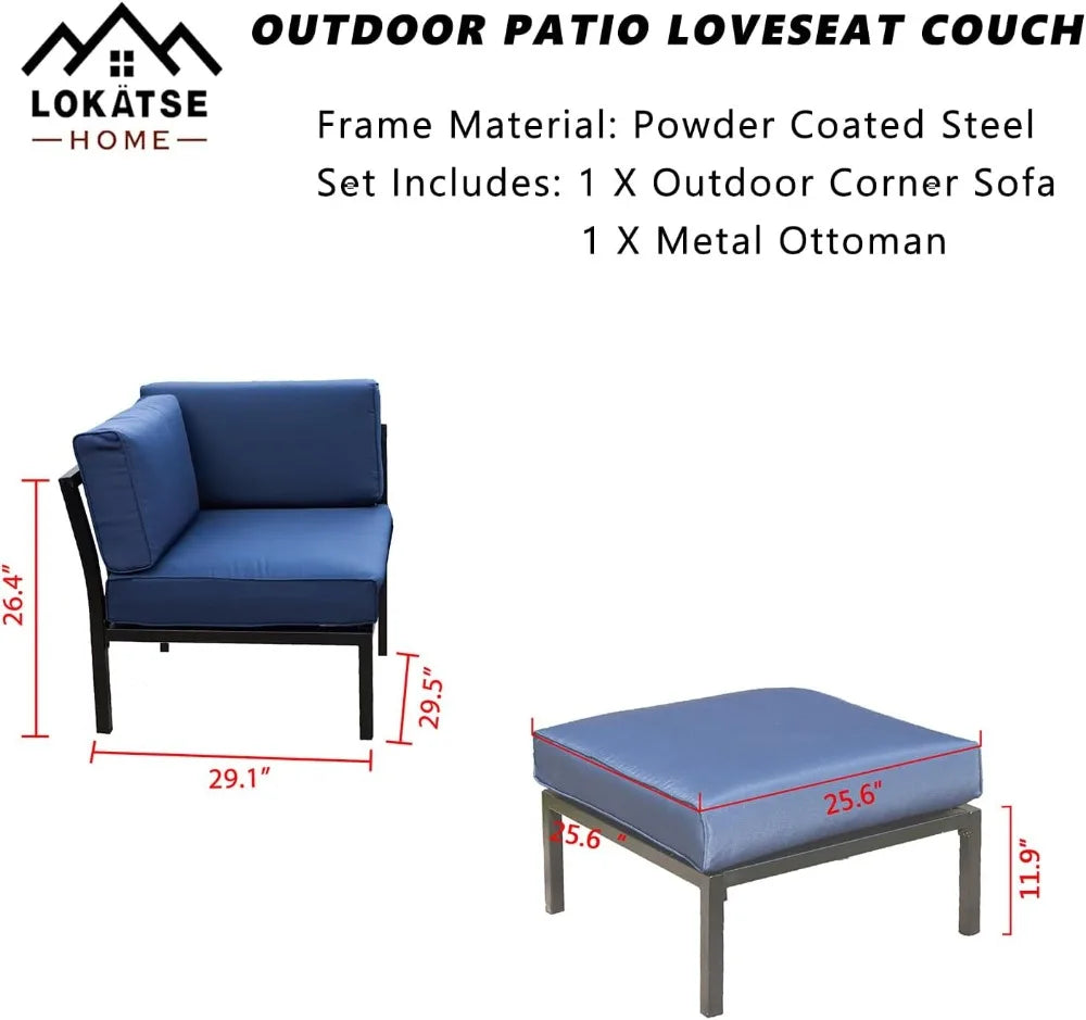 2 Piece Outdoor Patio Furniture