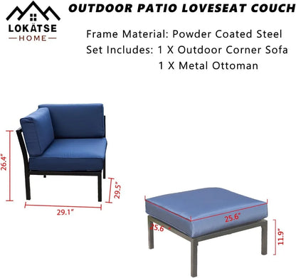 2 Piece Outdoor Patio Furniture