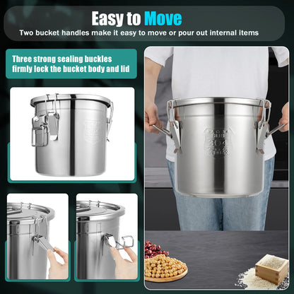 12L 304 Stainless Steel Container