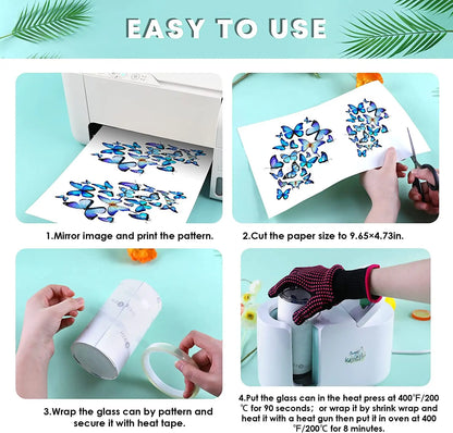 HTVRONT 8/4 Pack 16OZ Clear/Frosted